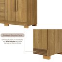Ver imagem 7 de Cômoda 5 Gavetas com Sapateira 2 Portas Nature Brisa
