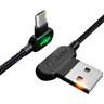 Cabo Carregador Usb Led Micro Usb 90º 2.4a 300cm - Preto Mcdodo - 1
