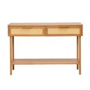 Ver imagem 5 de Aparador 2 Gavetas Rattan em Madeira Maciça Magna CabeCasa MadeiraOriginals Bege/Mel