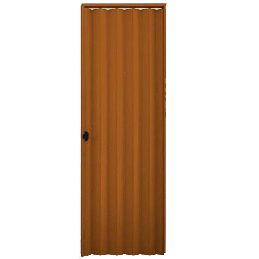 Porta Sanfonada Interna Plasbil PVC Mogno, 210 x 100 cm - 1