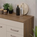 Ver imagem 7 de Balcão Gabinete de Pia 150 Cm 2 Gavetas 2 Portas (com Tampo) Rustic/crema Agata Madesa