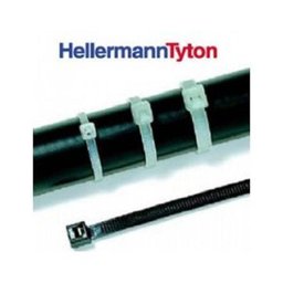 Abraçadeira de Nylon Hellermann T-50R Preta C/100 - 2