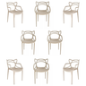 Cadeira Allegra Nude Kit com 8 - 1