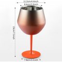 Ver imagem 4 de Taça Copo Termico Inox 2 em 1 Drink Cocktail Bebida Vinho Festa Evento Praia Piscina Elegante Modern