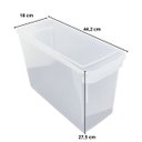 Ver imagem 2 de Caixa Organizadora Multiuso com Tampa para Pasta Suspensa e Objetos - Branco