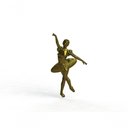 Ver imagem 1 de Molde Silicone Bailarina Mod 2 Hb Tamanho 6 Cm