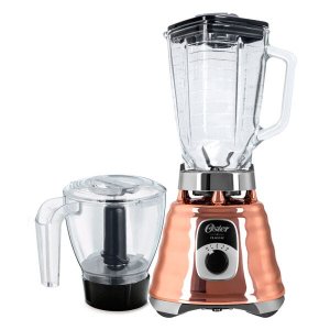 Kit New Osterizer Cobre - Liquidificador E Base Processadora Oster - 127V