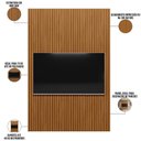 Ver imagem 6 de Painel Ripado de Madeira para Sala Quarto 141x250cm Slats L05 Nature - Lyam Decor