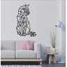 Decoração de Parede em Mdf - Gato Geométrico - 3