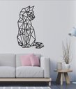Ver imagem 2 de Decoração de Parede em Mdf - Gato Geométrico