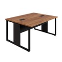 Ver imagem 2 de Mesa de Trabalho para Escritório 2 Lugares Ng Pre 1,50m F5