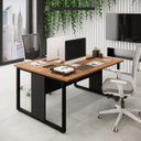 Ver imagem 1 de Mesa de Trabalho para Escritório 2 Lugares Ng Pre 1,50m F5