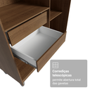 Ver imagem 6 de Guarda-Roupa Closet com Pés 2 Gavetas 121 cm Rustic Venus Madesa