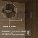 Ver imagem 7 de Guarda-Roupa Closet com Pés 2 Gavetas 121 cm Rustic Venus Madesa