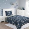 Cobre Leito Solteiro Prink Patchwork Infantil 02 Peças - Galaxia - 1