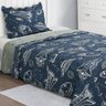 Cobre Leito Solteiro Prink Patchwork Infantil 02 Peças - Galaxia - 2
