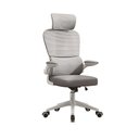 Ver imagem 1 de Cadeira Escritório Ergonômica G500 Luvinco Cor Cinza com Suporte Lombar estofado mesh