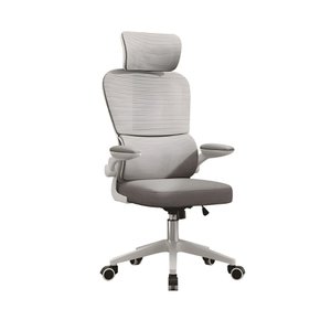 Cadeira Escritório Ergonômica G500 Luvinco Cor Cinza com Suporte Lombar estofado mesh