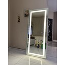 Ver imagem 3 de Espelho grande de chão com led e touch 1,80m x 0,80m corpo inteiro