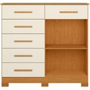 Ver imagem 7 de Cômoda Sapateira para Quarto 2 Portas 6 Gavetas Potenza A04 Cinamomo Off White - Lyam Decor