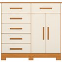 Ver imagem 6 de Cômoda Sapateira para Quarto 2 Portas 6 Gavetas Potenza A04 Cinamomo Off White - Lyam Decor