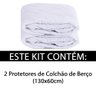Kit 2 Pç - Capa Protetor Colchão Berço 130x60cm 100% Algodão BF Colchões - 2