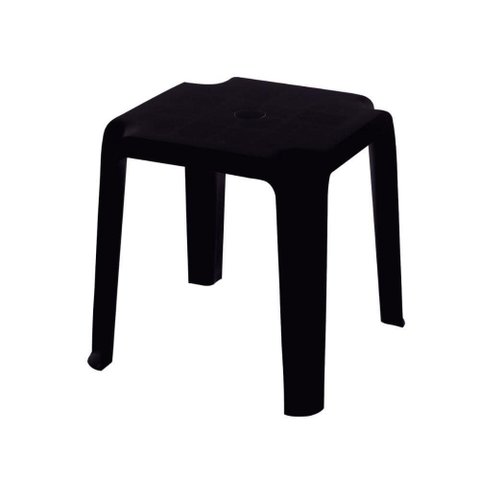 Mesa de Apoio Pituba Eco Quadrada Tampo em Polipropileno Estrutura em Plástico Preto Tramontina