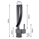 Ver imagem 4 de Torneira Monocomando Misturador Aço Inox