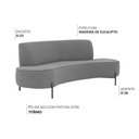 Ver imagem 3 de Sofá Orgânico 2 Lugares 150cm Argos Pés Titânio Linho Cinza - Nexta Casa
