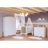 Quarto de Bebê com Guarda Roupa Cômoda Encanto e Berço Harmonia com Capitone Permóbili Baby Branco/m - 2