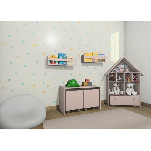 Prateleira de Livros - Quarto Infantil e Brinquedoteca - Candy