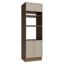 Ver imagem 1 de Torre Quente 70 cm 3 Portas Rustic-Crema Vik Madesa Rustic-Crema