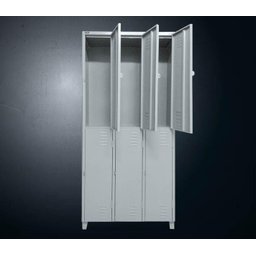 Armário Roupeiro De Aço Vestiário Academia 6 Portas Locker Cinza - 4