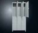 Ver imagem 4 de Armário Roupeiro De Aço Vestiário Academia 6 Portas Locker Cinza