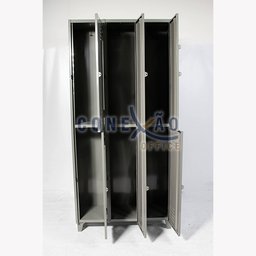 Armário Roupeiro De Aço Vestiário Academia 6 Portas Locker Cinza - 12