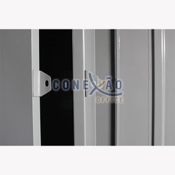 Armário Roupeiro De Aço Vestiário Academia 6 Portas Locker Cinza - 11