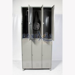 Armário Roupeiro De Aço Vestiário Academia 6 Portas Locker Cinza - 10