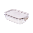 Ver imagem 1 de Porta Mantimentos Hermético Ret Trava+ Cristal 500 Ml Branco