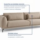 Ver imagem 7 de Sofá Living 3 Lugares com Almofadas 210cm Siena