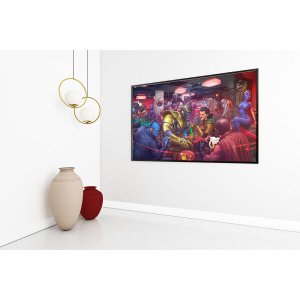 Quadro em Canvas  Stan Lee's Bar  100x150 Borda Infinita