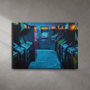 Ver imagem 4 de Quadro em Canvas Fliperamas 60x90 Borda Infinita