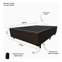 Ver imagem 4 de Cama Box Bau Marrom Casal Premium Blindada Super Reforçada Suede