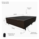 Ver imagem 5 de Cama Box Bau Marrom Casal Premium Blindada Super Reforçada Suede