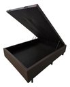 Ver imagem 2 de Cama Box Bau Marrom Casal Premium Blindada Super Reforçada Suede