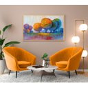 Ver imagem 3 de Quadro em Canvas Bosque ao Por do Sol 100x150 Borda Infinita