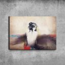 Ver imagem 3 de Quadro em Canvas  Musa Solitária  80x120 Borda Infinita