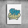 Quadro em Canvas  Keep Calm  40x60 Borda Infinita - 3