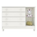 Ver imagem 5 de Quarto de Bebê New Selena 3 Portas com Berço Lila e Cômoda Gran Selena Branco Brilho – Carolina Móve