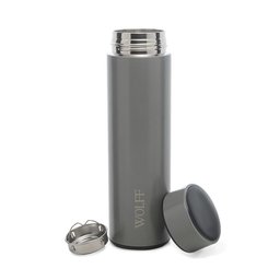 Garrafa Térmica em Aço Inox com Termômetro Led 500ml Cinza - 3