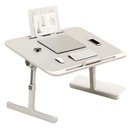 Ver imagem 1 de Mesa Suporte Notebook Dobrável Cama Sofá Articulada Gaveta